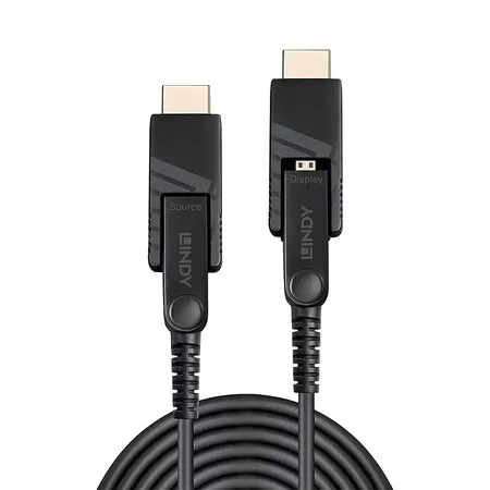 Lindy 38323 HDMI-kabel 40 m, micro HDMI typ D, svart