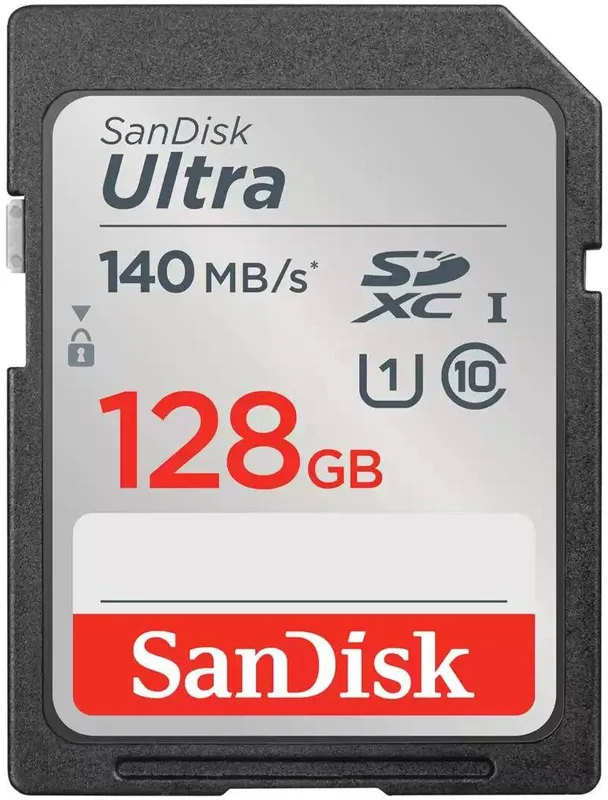 SanDisk Ultra SDXC minneskort, 128 GB