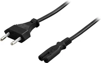Deltaco Apparatkabel C7 - Svart / 1m