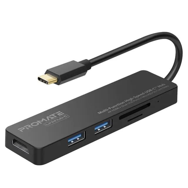 Promate LINKHUB-C Type C Dockningsstation 4 i