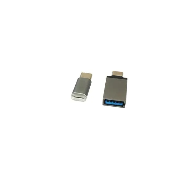 Nördic 2-i-1-adapter, USB-C till Lightning, aluminium