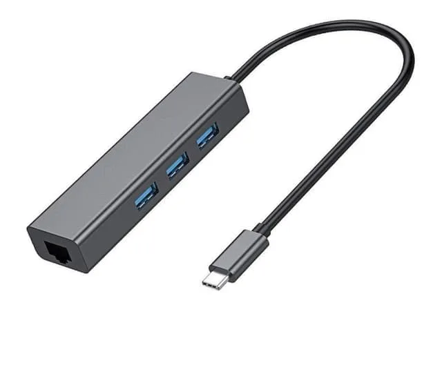 NÖRDIC USB C till Ethernet 100 Mbps nätverksadapter