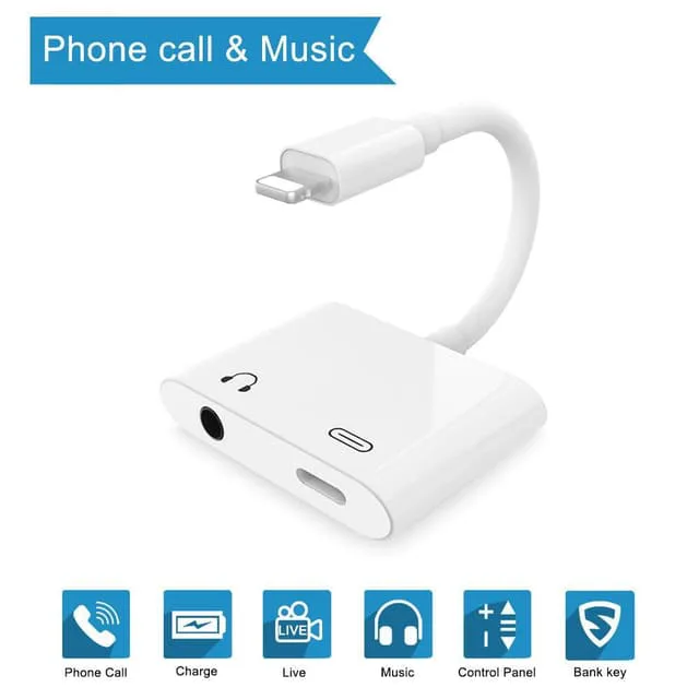 Nördic Lightning adapter 1xaudio 3,5mm och 1x