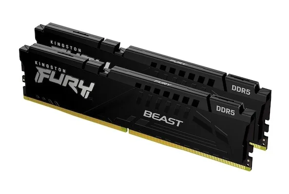 64 GB (2x32GB) DDR5-5600 Kingston FURY Beast Black CL36, AMD EXPO