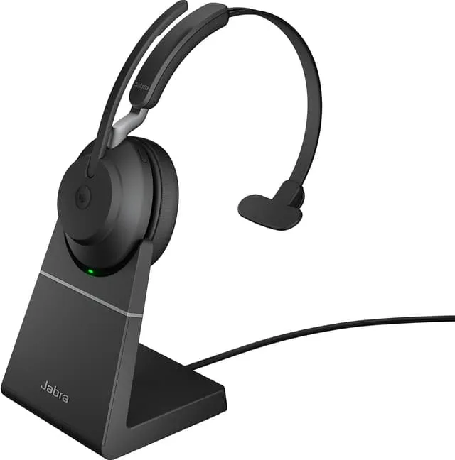 Jabra Evolve2 65 USB-A Trådløst Monoheadset med ladestativ (MS Teams)