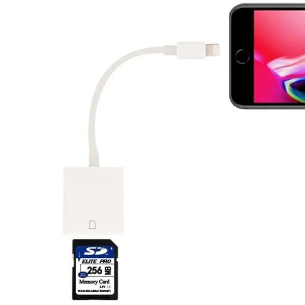 24 iPhone / iPad kortläsare SD minneskort