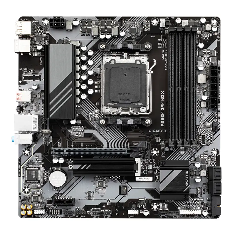 GIGABYTE A620M GAMING X bundkort