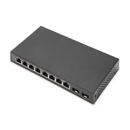 Digitus DN-80067 switch, 8 Gigabit-portar, 2 SFP-platser
