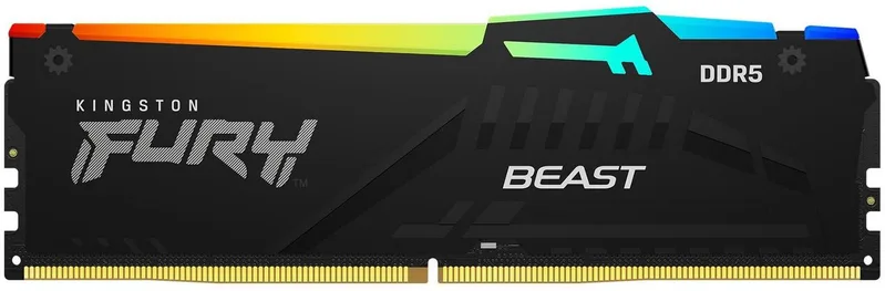 16 GB (1x16GB) DDR5-5600 Kingston FURY Beast Black RGB CL36, AMD EXPO