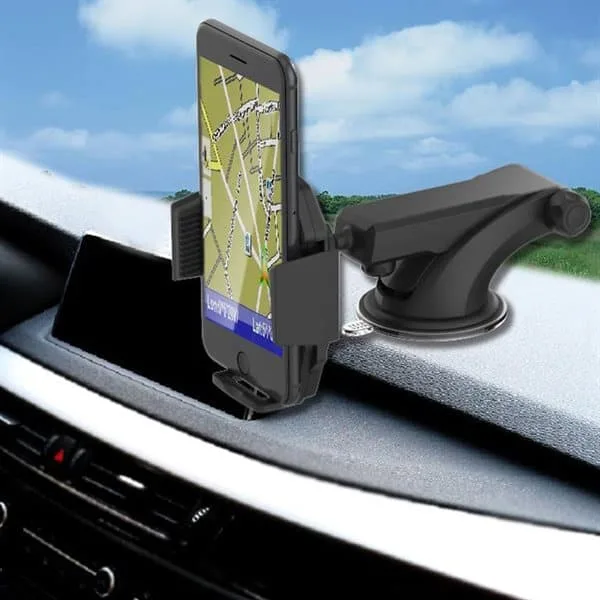 Mobilhållare med teleskoparm för bilen