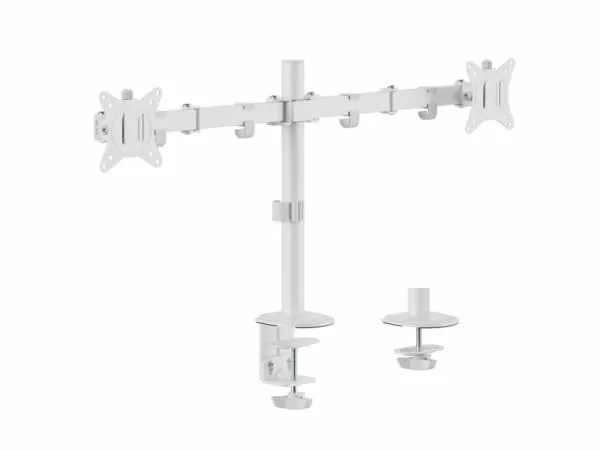 Equip 650167 bordsfäste för 2 skärmar 17 till 32 tum, vit
