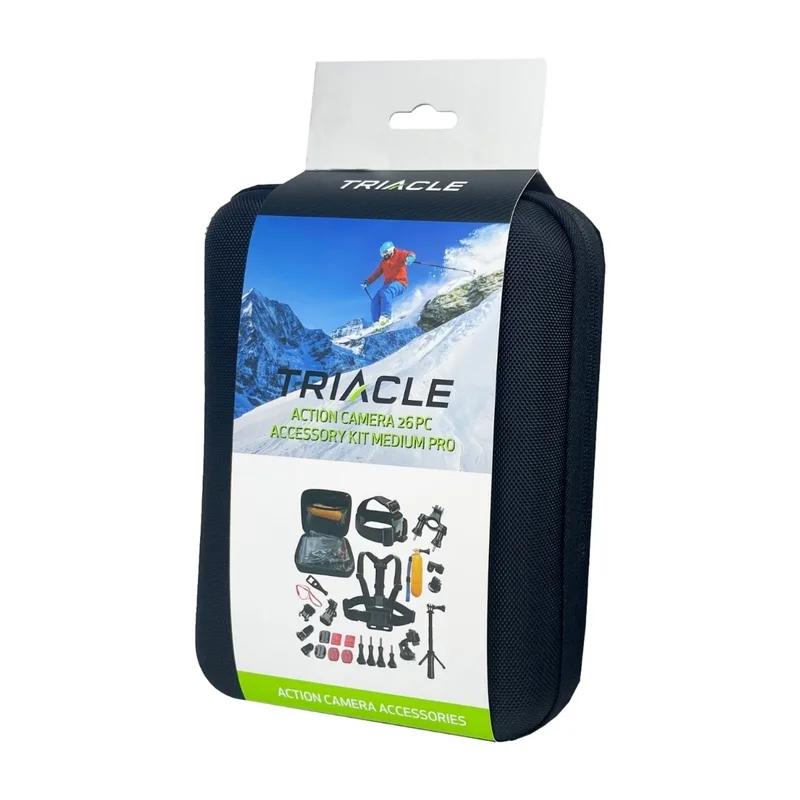 Triacle actionkamera pro tillbehörspaket 26 st