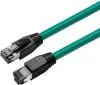 Nätverkskabel skärmad Cat8.1 S/FTP, MicroConnect, LSZH, 2 meter