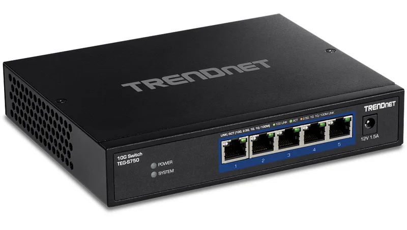 TRENDnet TEG-S750, 5x10Gbe, fläktlös