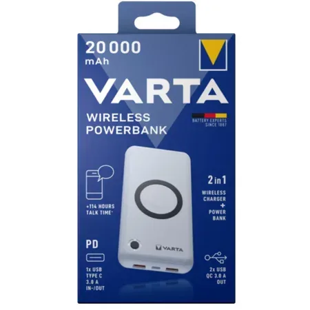 Varta trådlös powerbank
