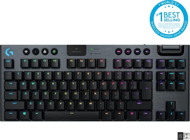 Logitech G915 TKL Tactile trådlöst mekaniskt speltangentbord, RGB