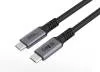 USB-C-kabel MicroConnect Premium, USB4 Gen3x2 40Gbps, 240W, 0,5 meter