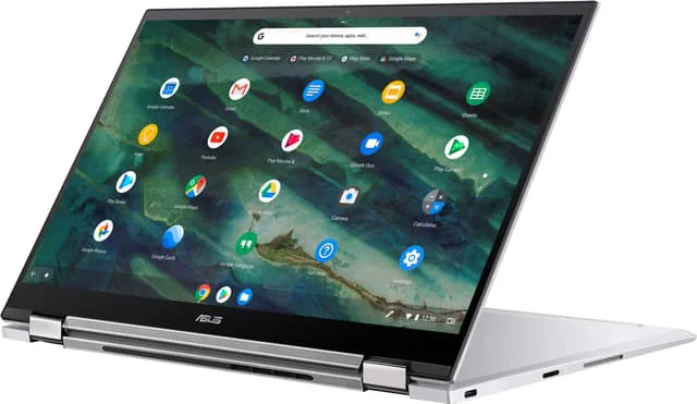 Asus Chromebook Flip C436, 14" 2-i-1 bärbar dator (silver)