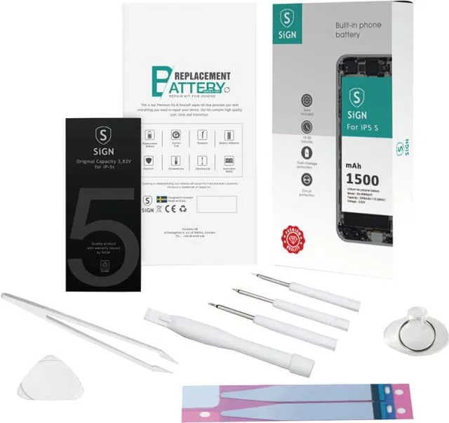 SiGN iPhone 5s utbytes batteripaket