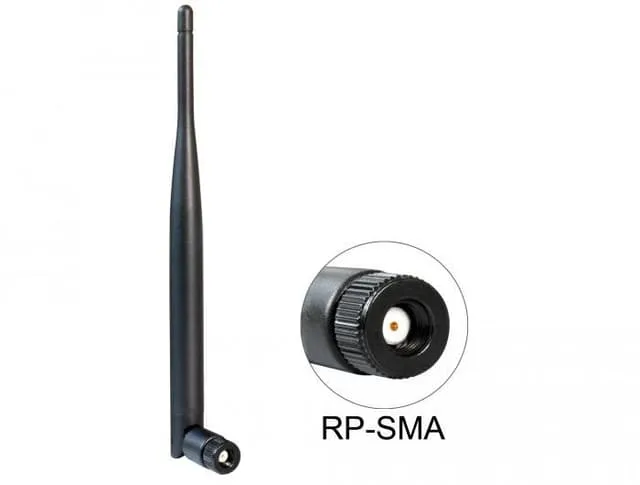 Antenn DeLOCK Dual Band 802.11 ac/a/b/g/n, 4-5dBi, RP-SMA