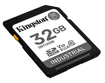 Secure Digital SDHC 32 GB Kingston Industrial pSLC, 100 MB/sek läs, Class 10, UHS-I U3, V30, A1