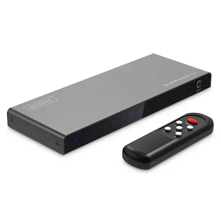 Digitus DS-55334 8K HDMI-omkopplare, 5 ingångar