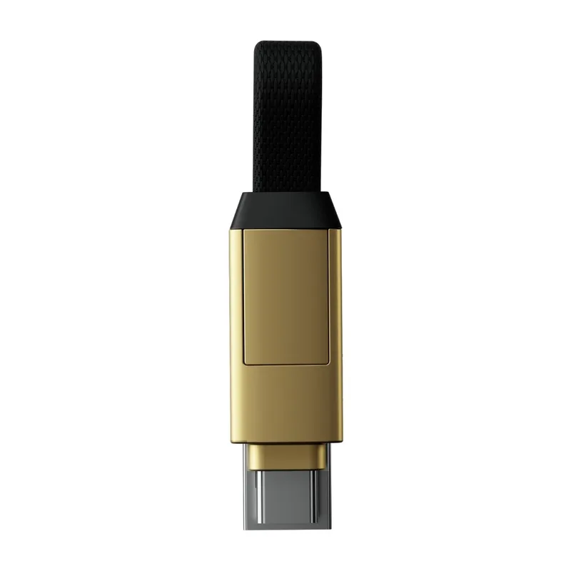 Rolling Square Incharge 6 6 cm Universell laddningskabel 15 W, guld