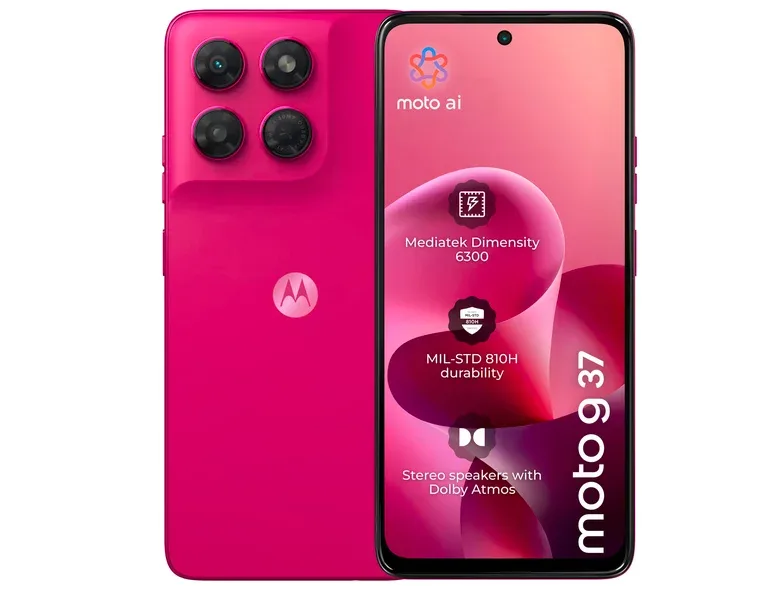 Motorola G37 smartphone 4/128 (fuchsiaröd)
