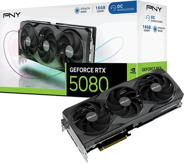 PNY GeForce RTX 5080 Verto OC Triple Fan