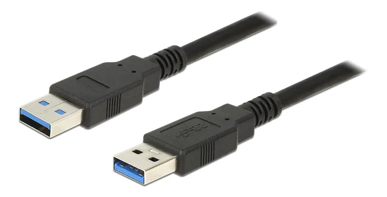 Delock USB 3.0-kabel Typ-A hane till hane, 1 m