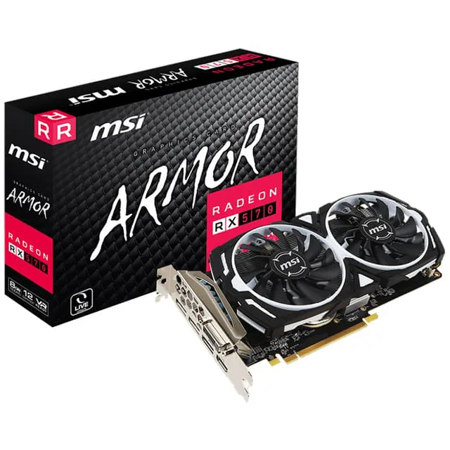 MSI Radeon RX 570 Armor OC grafikkort