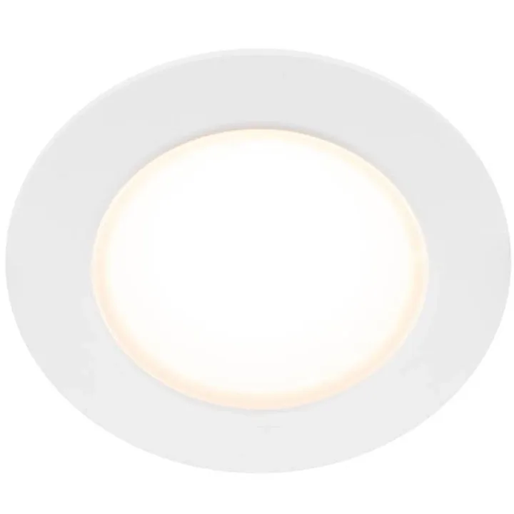 Llitt Doris 230V dimbar downlight, 3000K 400lm IP65, vit