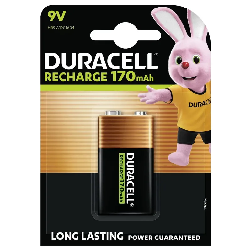 Laddbart batteri 9 V Duracell 148064 NiMH 8.4 V 170 mAh 1 st
