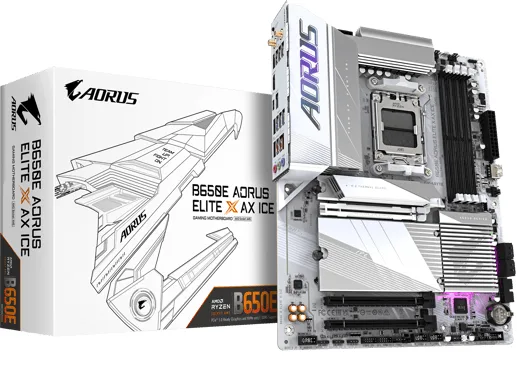 Gigabyte B650E Aorus Elite X AX ICE