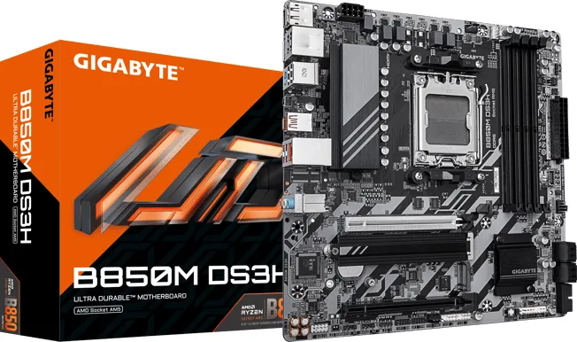 Gigabyte B850M DS3H microATX moderkort