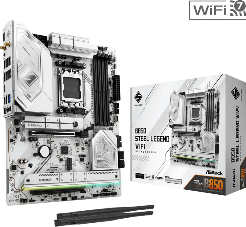 ASROCK B850 Steel Legend WiFi Moderkort