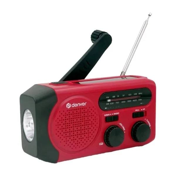 Nödradio Denver SCR-2010 FM, AM Röd, Svart