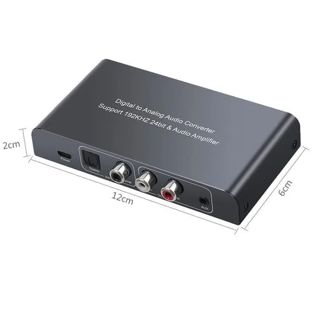 Nördic digital till analog-omvandlare, optisk och koaxial, med fjärrkontroll