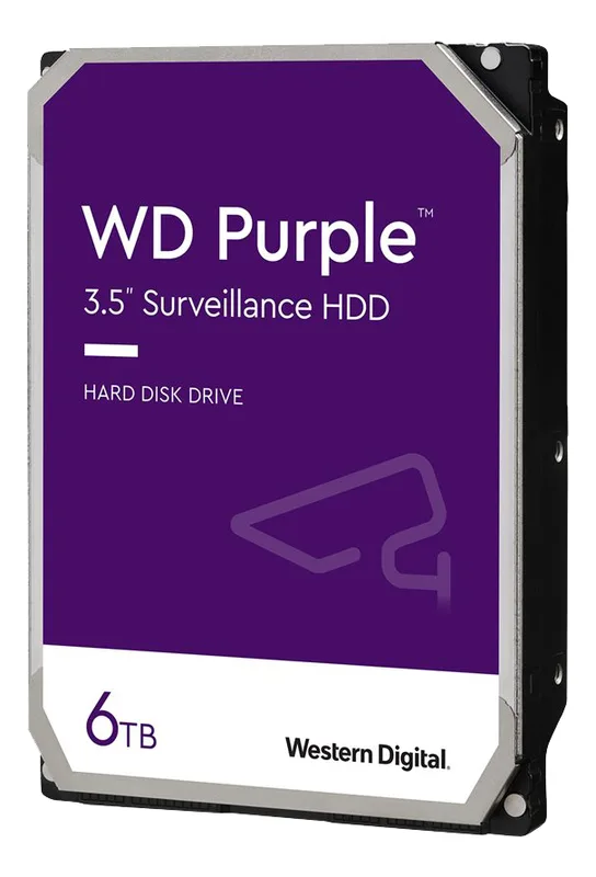 6 TB WD Purple, 5400 rpm, 128 MB cache, SATA3, Surveillance