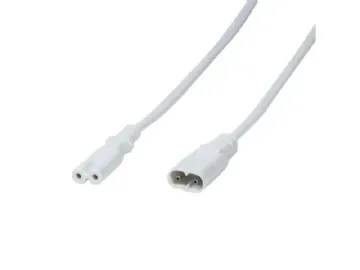LogiLink 2m, IEC 60320-C8/IEC 60320-C7 Hvid C7 forbinder C8 forbinder