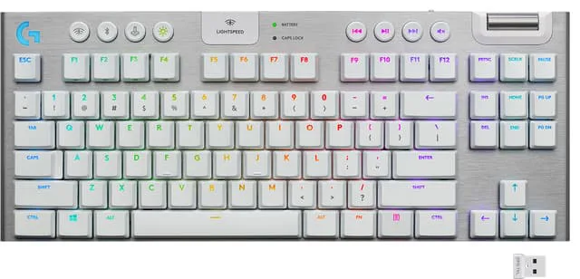Logitech G 915 Lightspeed Tenkeyless trådlöst tangentbord för gaming