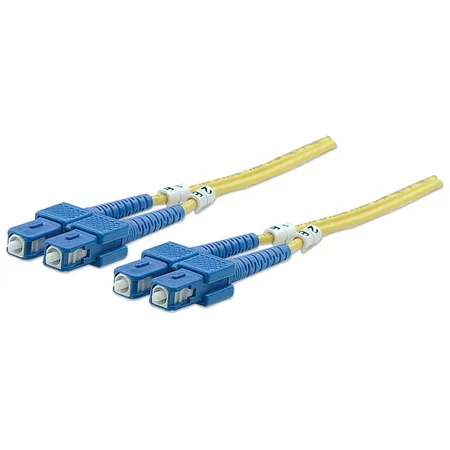 Intellinet 470636 InfiniBand- och fiberoptisk kabel, 5 m, SC, gul