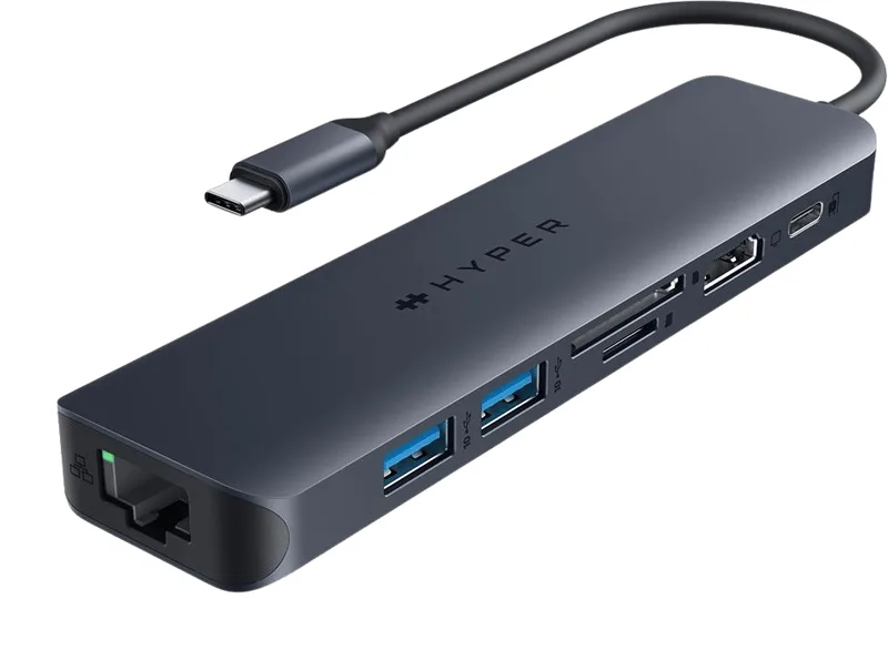 Hyper drive 7-in-1 USB-C Hub Midnattsblå