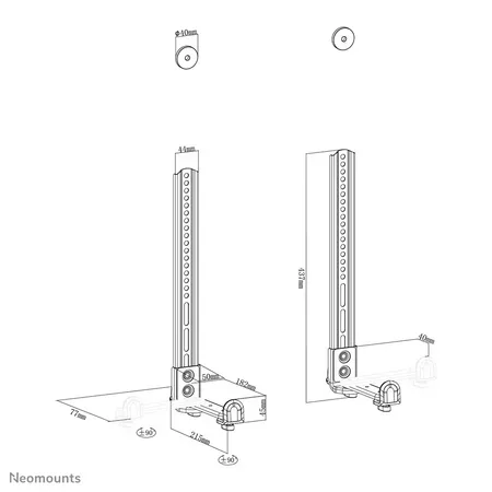 Neomounts AWL29-650BL1 monteringssats