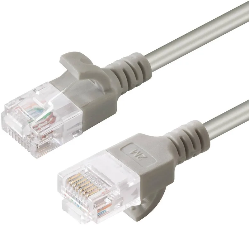 Nätverkskabel oskärmad Cat6a, slim