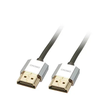 Lindy CROMO Slim High Speed HDMI-kabel med Ethernet 2 m