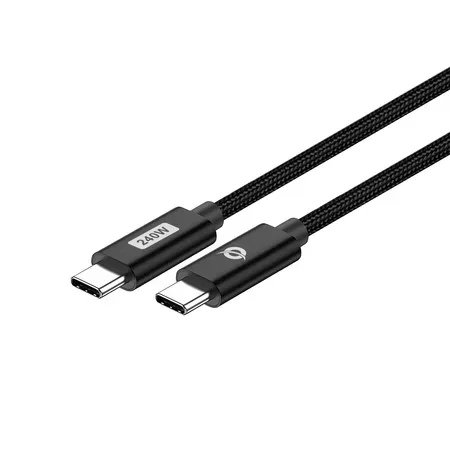 CONCEPTRONIC USB-kabel USB-C 3.1 till C, 1,2 m, 5 A, svart