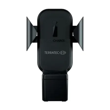 Terratec ChargeAir All Car, aktiv hållare för mobil och smartwatch, svart