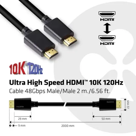 Club 3D CAC-1372 HDMI-kabel, 2 m