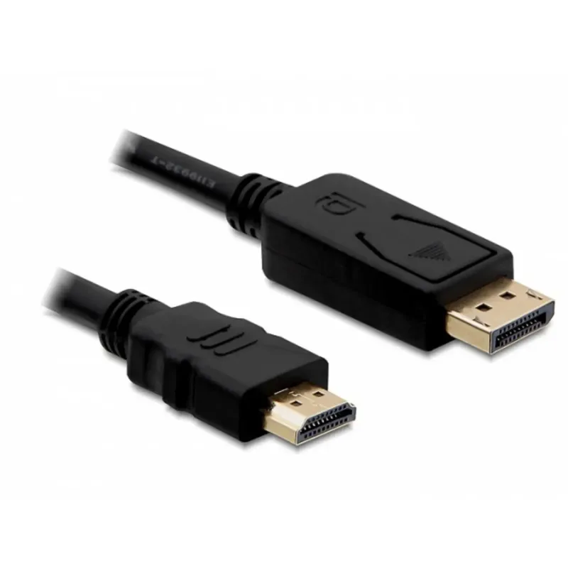 DeLOCK DisplayPort 1.1-kabel hane till HDMI-A High Speed hane
